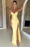 Women's Summer Dress 2024 New Solid Color Sexy Harvests Lved Sleeveless Skinny Dress HZ0628