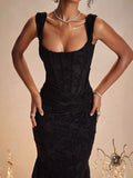 New Direct Batch Of Spring Reeling Net Folds Sleeveless Fishtail Sleeves HZ0628
