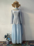 2025 New Hand-Drilled Weaving Woven Tape Design Long-Sleeved Lady Body Dress