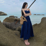 Summer New Small Design Smeared Breast Dress High-End Dress Dress Holiday Beach Dress