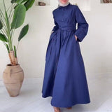 Women's Clothing Autumn 2025 Collar Shirt Dress High-Waisted Commuting Dress