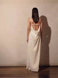 Women's Fashion V-Necked Sling Dress 2024 New Summer Loose Sleeveless Straight Temperament Holiday Dress
