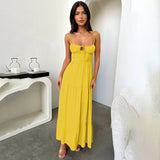 Sling Strip A Swing Holiday Style Dress 2025 New Temperament Strap To The Waist Dress DJPT