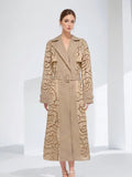 Style V-Neck Belt Belt Cut-In Empty Wind Coat Female 2025 New
