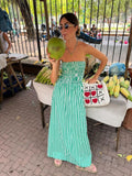 Summer New Breastless Backless Temperament To Take The Craft Elegant Ladies Dress
