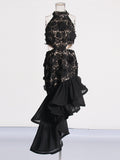 Wind Sexy Party Dress 2025 Summer New Hanging Neck Design Irregular Fishtail Dress Woman