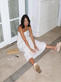 Summer New Breastless Backless Temperament To Take The Craft Elegant Ladies Dress