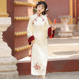 Design Spring Dawn Chinese Wind Improvement Han Element Vest Cheongsam Women's Suit 8896