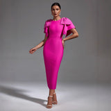 Bows And Bows In Women's Dress Geo Party Bandge Dress