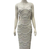 Tudted In The Middle Of The Waist Slinged Ribbon Dress Celeban Birthday Party Dinner Dress