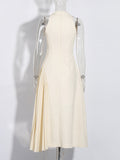 Temperament Famous Style Dress 2025 Summer New Small Asymmetric Pressure Skirt Dress Dress Woman