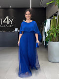 New Burst Women's Large-Size Shawl With Sleeve Dress Comfortable Casual Dress