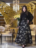 Spring Elegant Noble Long Sleeves Dynamic Romantic Temperament Hot Dress Dress Dress Woman