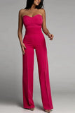 And Summer New Women's New Sexy Body Repair Bra Straight Jumpsuit DJPT