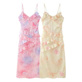 Women's Explosive Waveside Sling Dress - Long-Term Stocking Assured Shelves DJPT