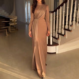 French Fashion Elegant Collar Dress In Autumn 2024