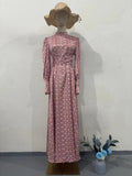 Summer Gentle Wind Loose Broken Flowers And Set Of Ribbons With A Dress