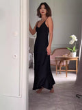 Summer Women's New French Sexy V-Necked Suspension Dress