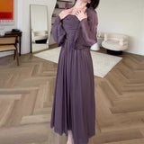 Women's Autumn Autumn Style Folded Temperament High-Waisted Skirt
