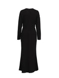 Temperament Elegant Style Dress 2025 Summer New Round Neck Nail Bead Splicing Slim Slim Dress Dress Woman