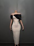Industry Word Shoulder Banding Dress Party Can Wear French High-End Evening Dress Every Day