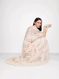 Summer British Tide Fairy Embroidery Flower Lotus Leaf Sleeves Wood Ear Goddess Net Yarn Cake Dress Dress
