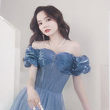 Evening Dress 2025 Summer Simplicity Banquet Temperament Performance Host Art Examination Dress