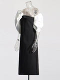 Style Dress Spring 2025 New High-End Perspective Mesh Bow Bow Dress Dress