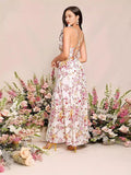 2024 New Garden Style Comfortable Fashion Flower Sling Dress