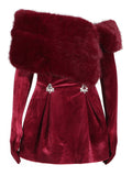 Temperament Elegant Style Velvet Skirt 2025 Summer New Bra Wearing More French Wool Design Dress Dress Woman