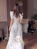 2025 New Sweet Style Temperament Short-Sleeved Silk Elegant Fashion Dress Woman