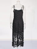 Temperament Famous Wind 2 Dress Women's Dress 2025 Spring New Sling Splicing Eso Design Sense Thin Dress