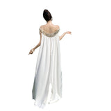 Sanya Beach Dress Seaside Holiday Dress Lazy Loose Thin Shoulder Dress Desert Photo
