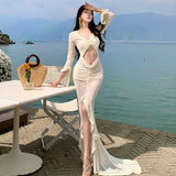 Hottie Sexy Folded Net Dress Super Fairy Beach Holiday Dress Girl
