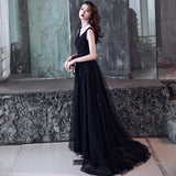 Evening Dress 2025 Spring Shoulder Birthday Dinner Party Host Art Examination Dress Woman