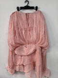 Dress 2025 Spring And Summer New Loose Long-Sleeved Sexy T-Shirt With Ribbon Dress Woman
