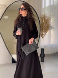 Eastern Muslims Spring 2024 New Commuting Street Fashion Solid Design Grand Dressȹs
