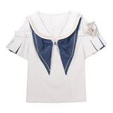 Teased Original Strangely Amused Inventor Lolita Drag-Tailed Blouse Shorts Sweet Set 7208