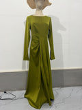Women's Clothing 2025 Spring New Long Dress Temperament Dingy Banquet Long Dress