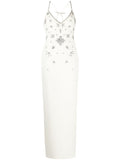 Shuxin's Design Of The Same Water-Drilled Sling Dress Female Senior Sense V-Neck Body Banquet Bag-Gown Dress Dress