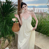 Temperament Niche Design V Tie Dress Pure Lusty Sexy Back Dress Woman