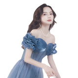 Evening Dress 2025 Summer Simplicity Banquet Temperament Performance Host Art Examination Dress