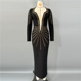 Heavy Industry Hot Diamond Body Banded Dress Party Dinner Dress Dress