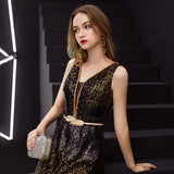 Evening Dress Women In The Spring Of 2025 New Gradient Thin Car Model Long Show Show Performance Dress
