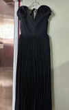 Dress Dress 2025 Spring Banquet V-Neck Three-Dimensional Big Flowers Sleeveless Famous Temperament 100-Fold Dress Dress