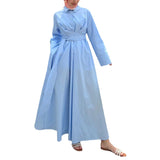 Women's Clothing Autumn 2025 Collar Shirt Dress High-Waisted Commuting Dress