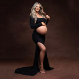 Women Cotton Dress Dress Pregnant Women Photo Full Cotton Drag Skirt Maternity