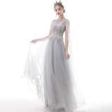 Evening Dress Women 2025 New Noble Temperament Dream Birthday Party Evening Dress Long Performance Clothes Thin