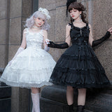 Party Jsk Suspension Dress Everyday Cute Lolita Sweet Dress 6755