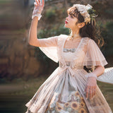 Design Sunflower Story Jsk Sling Skirt Everyday Cute Lolita Sweet Skirt 6199